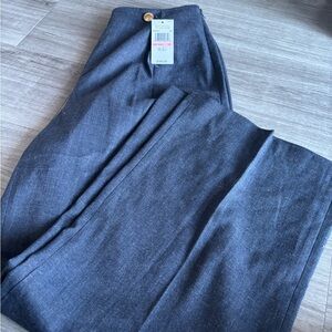 Michael Kors Trousers with Gold Button. High rise, wide leg. Size 10
